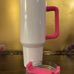 Handcrafted customizable 40oz Tumbler with Handle